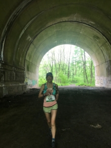 Nancy Running in Tunnel